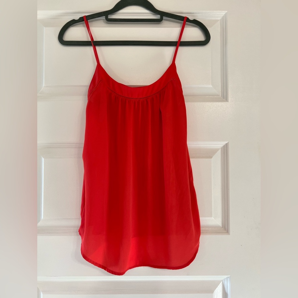 Loft Red Sleeveless Top